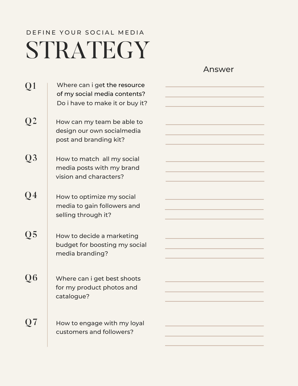 Social Media Workbook
