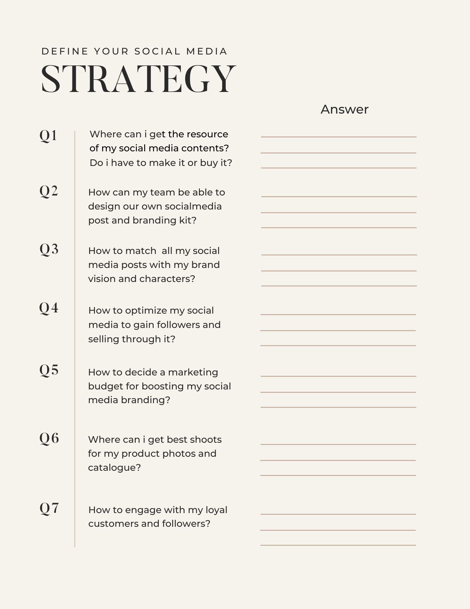 Social Media Workbook