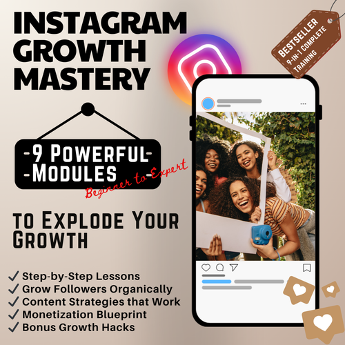 Instagram Growth Mastery Course (9 Modules)